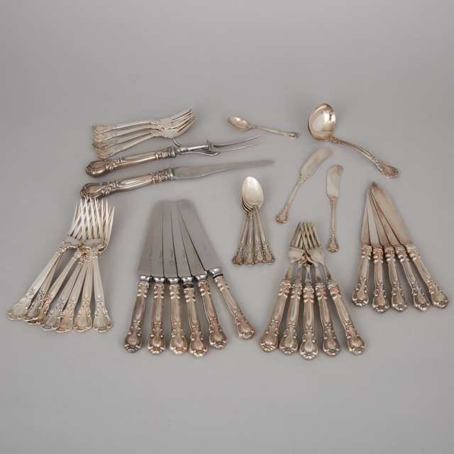 Canadian Silver ‘Chantilly’ Pattern Flatware, Henry Birks & Sons, Montreal, Que., 20th century