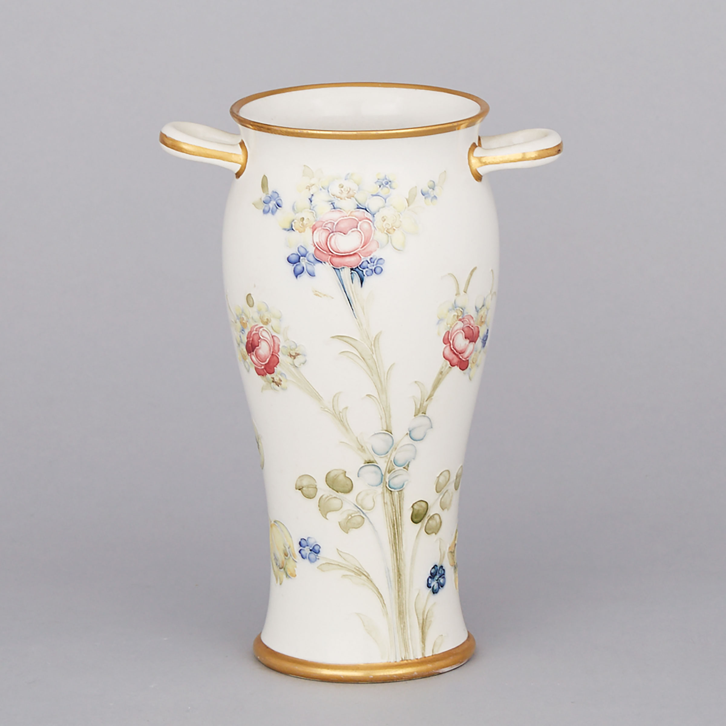 Macintyre Moorcroft Floral Two Handled Vase, c.1908