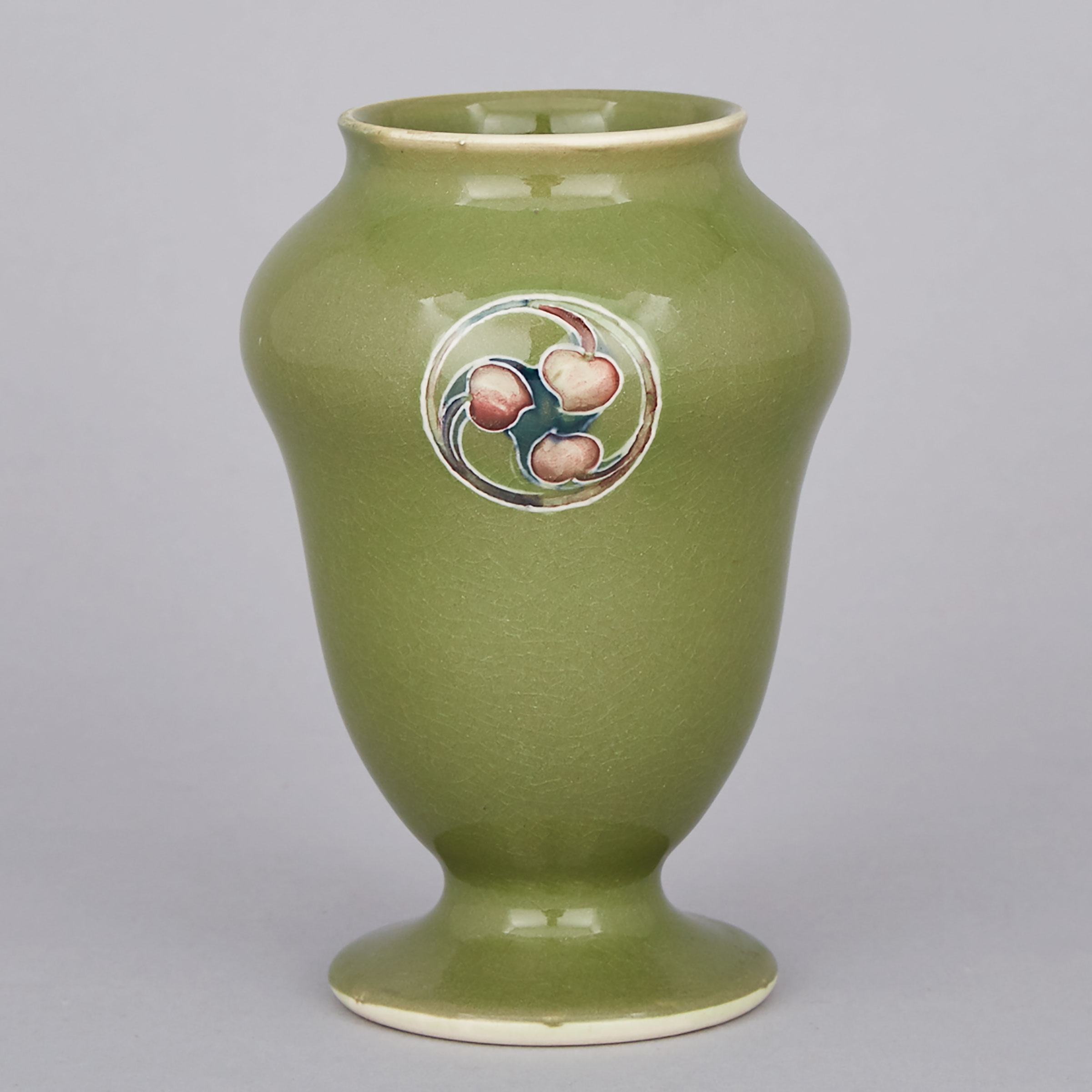 Moorcroft Green Flamminian Vase, 1913