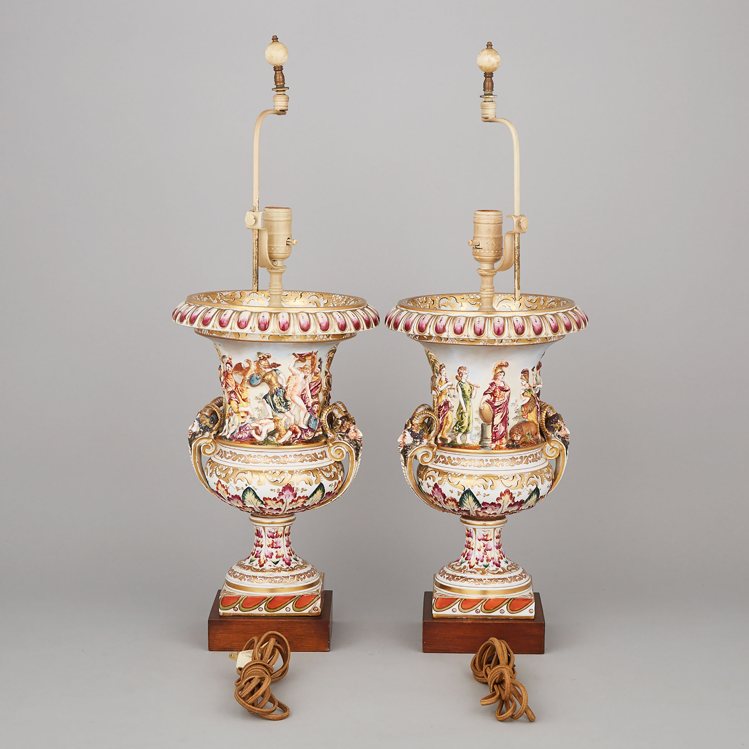 Pair of ‘Naples’ Urn-Form Table Lamps, 20th century