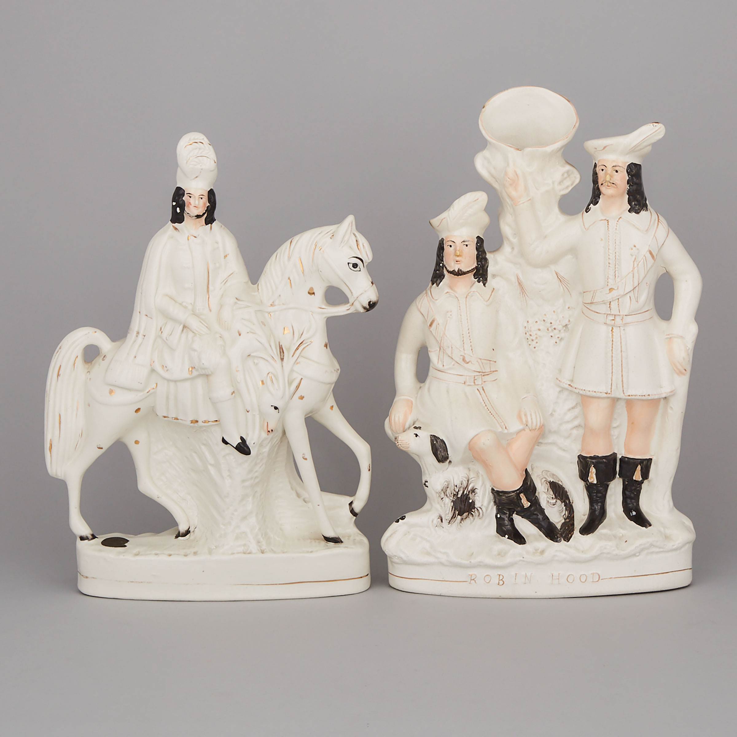 Two Staffordshire Pottery Figure Groups, late 19th century