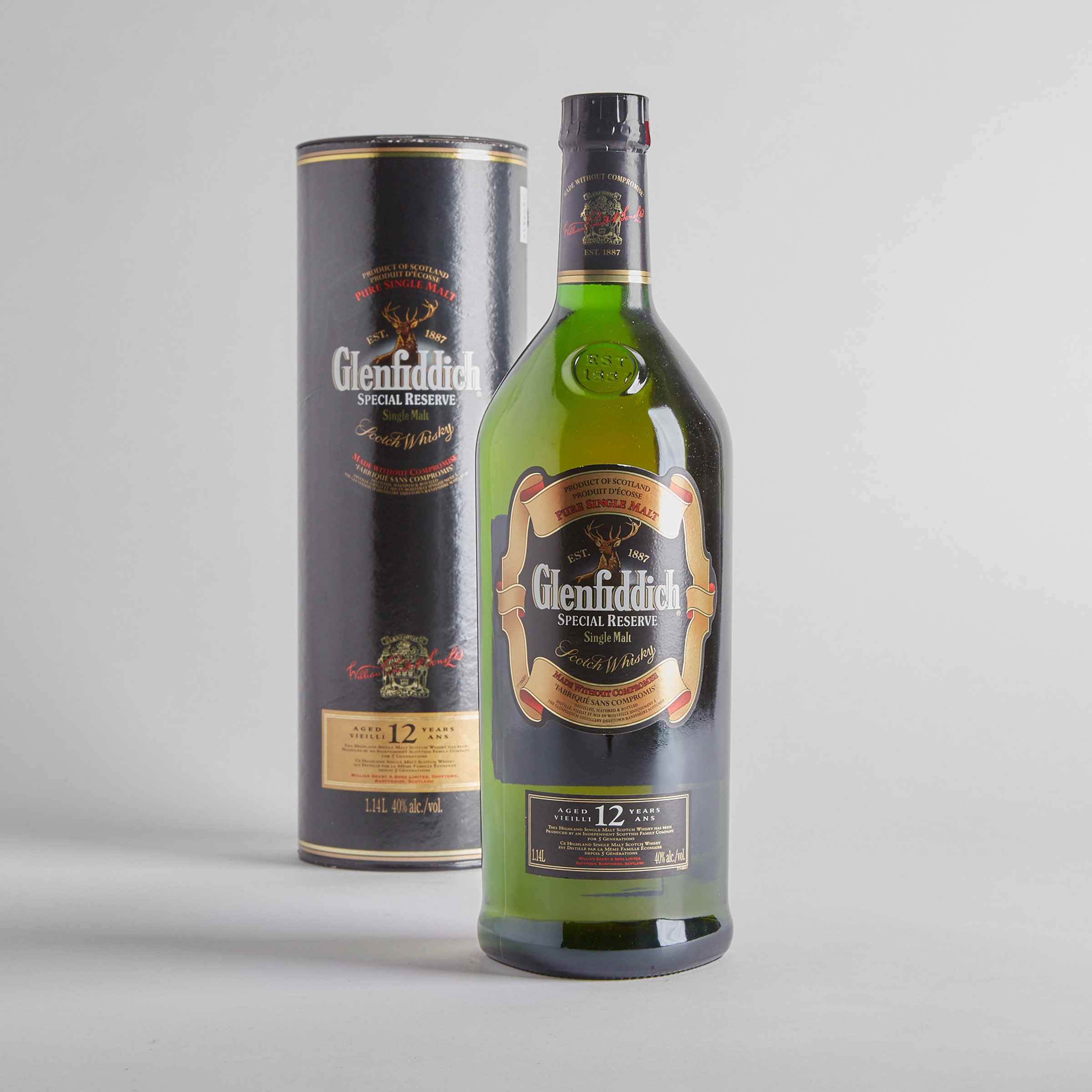GLENFIDDICH SPECIAL RESERVE SINGLE MALT SCOTCH WHISKY 12 YEARS (ONE 1.14L)