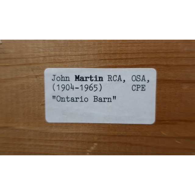 JOHN (JACK) MARTIN (CANADIAN, 1904-1965)