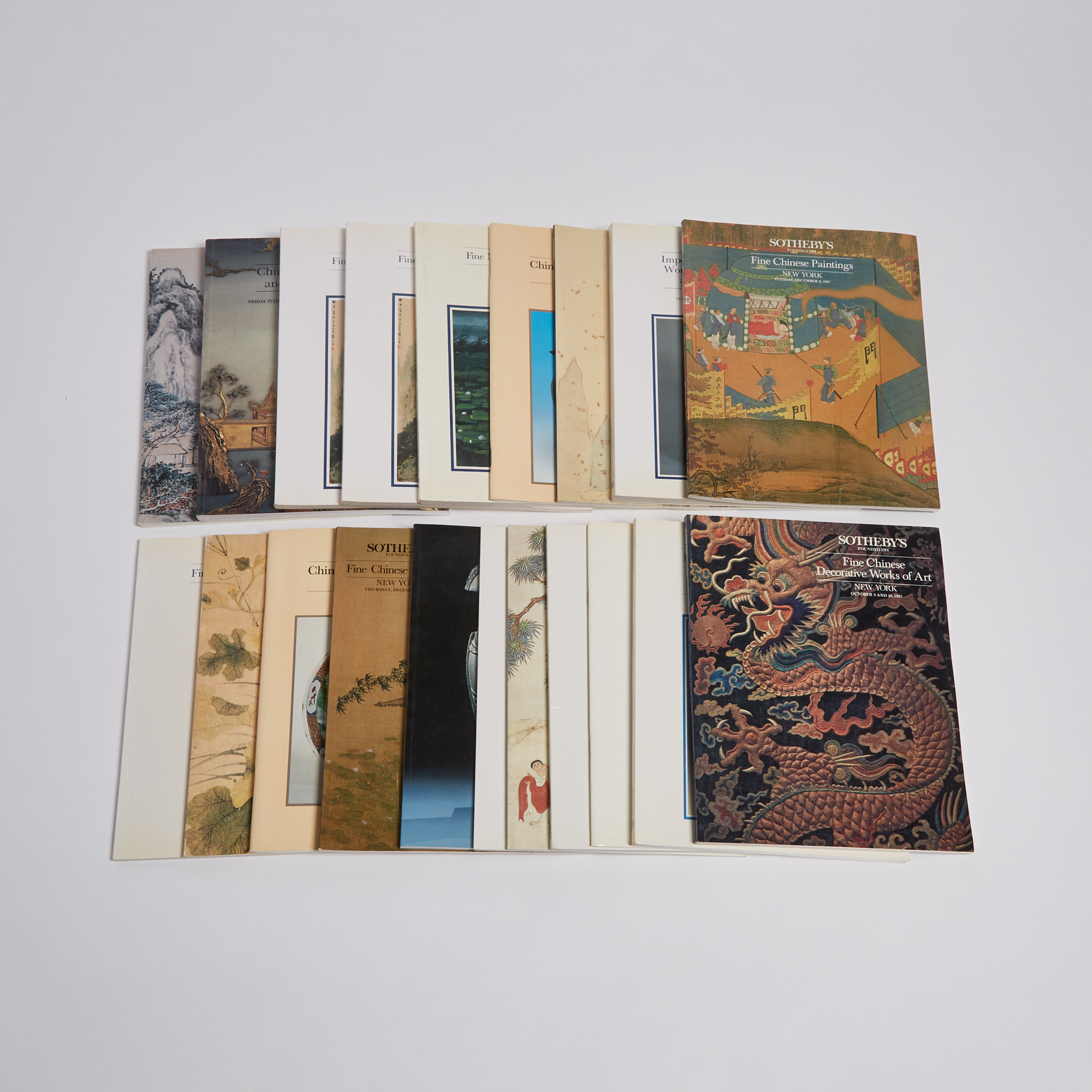 A Group of Twenty Sotheby's Chinese Art Catalogues, 1986-1990