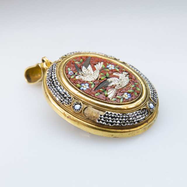 18k Yellow Gold And Gold-Filled Brooch/Pendant