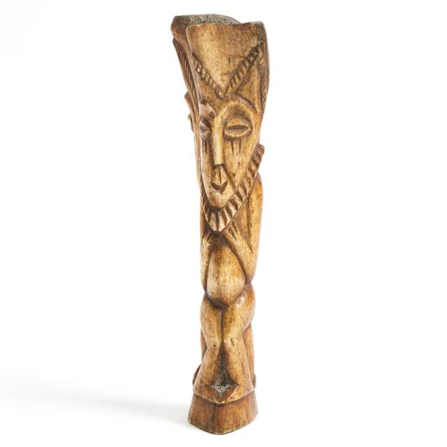 Lega Carved Bone Janus Figure, Democratic Republic of Congo, Central Africa