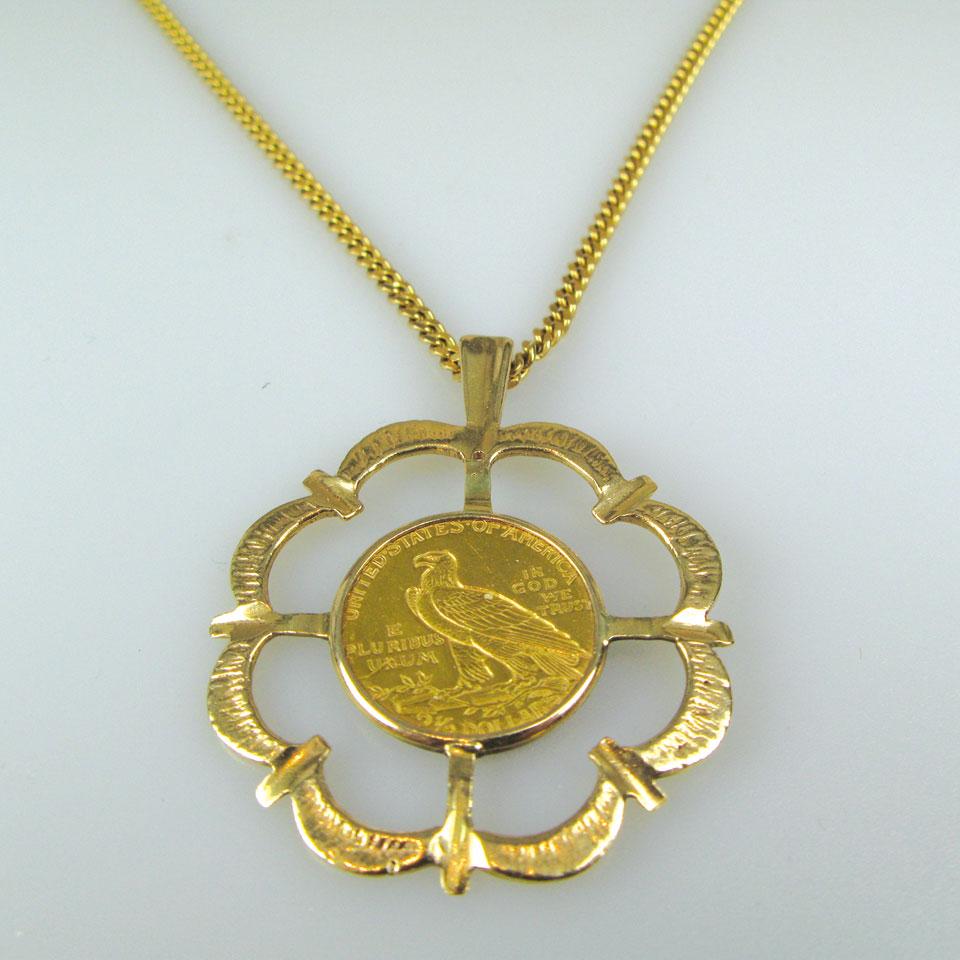 14k yellow gold pendant 