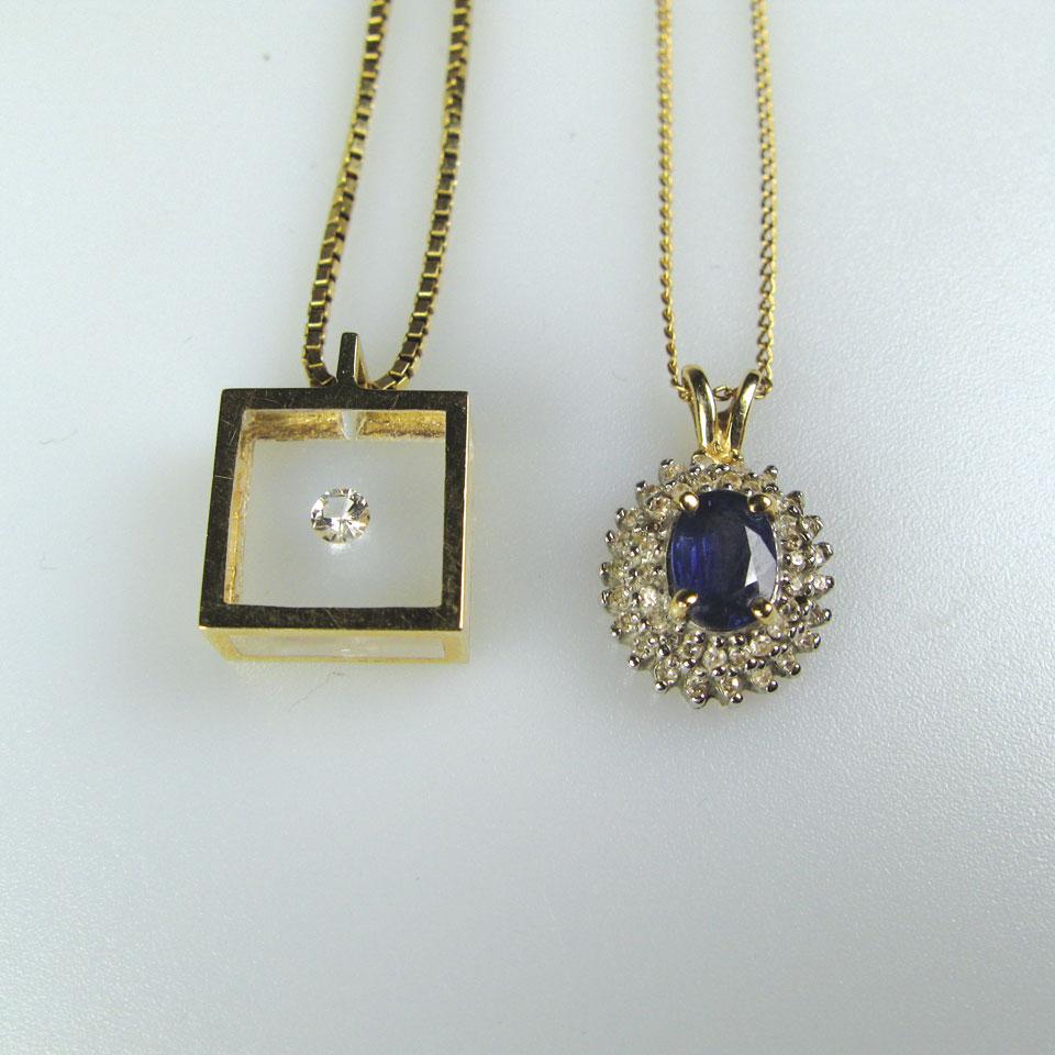 2 x 10k yellow gold chains