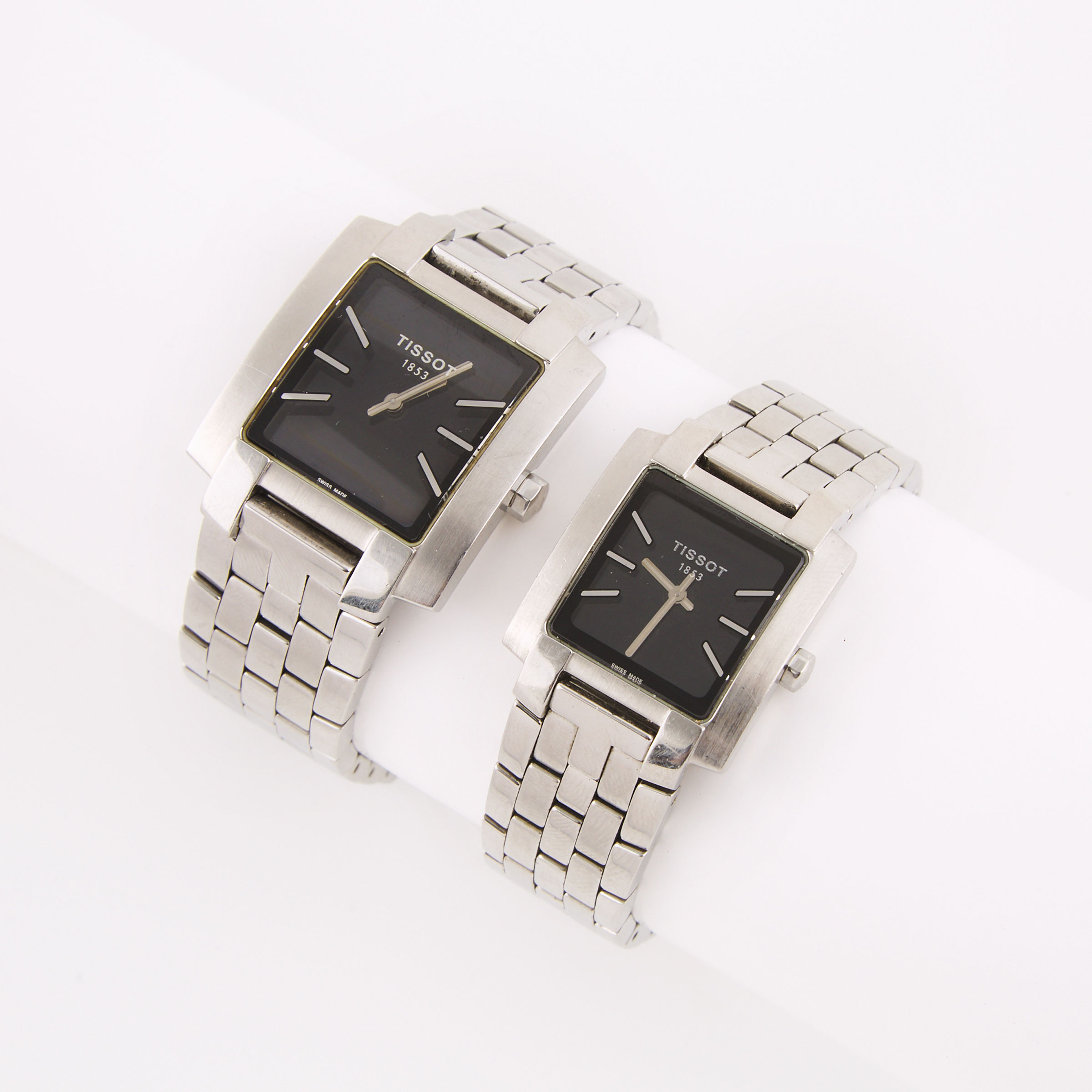 Matched Set Of Men's And Lady's Tissot "1853" Wristwatches