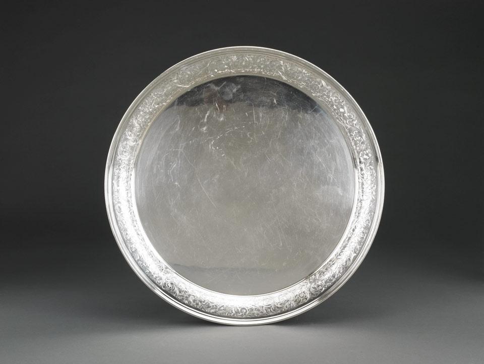 Canadian Silver Large Salver, Henry Birks & Sons, Montreal, 1935