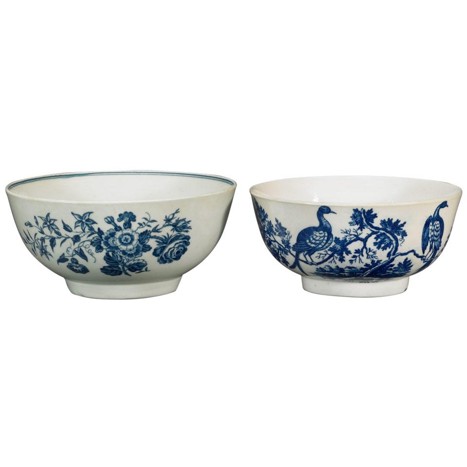 Two Worcester Waste Bowls, c.1770-85