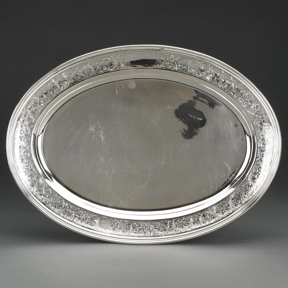 Canadian Silver Oval Platter, Henry Birks & Sons, Montreal, 1934