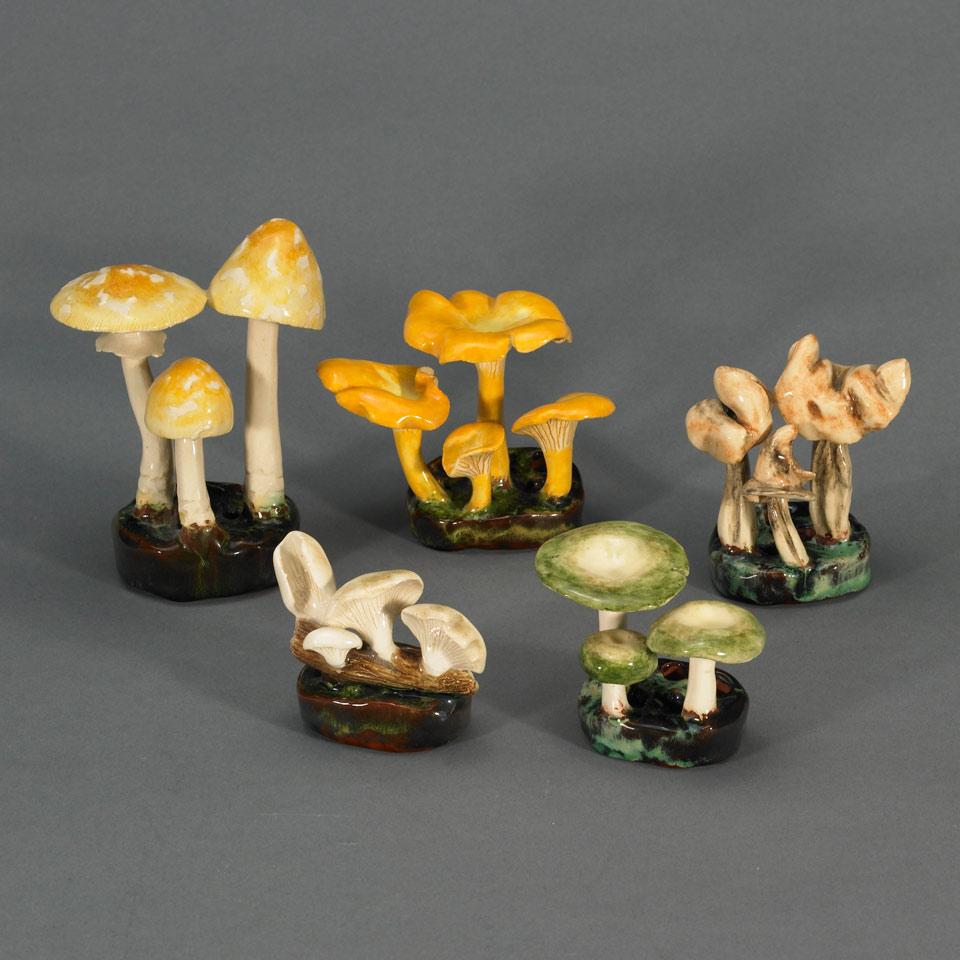 Five Lorenzen Pottery Mycological Groups, 20th century