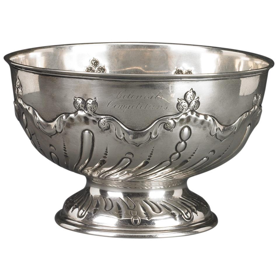 [48th Highlanders, Canadian Military and Historical Interest] Late Victorian Silver Rose Bowl, James Deakin & Sons, Sheffield, 1896