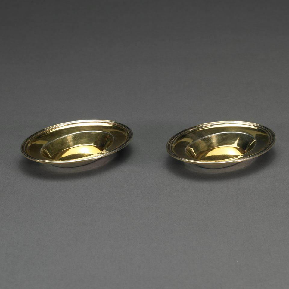 Pair of George III Silver-Gilt Almond Dishes, William Abdy II, London, 1802