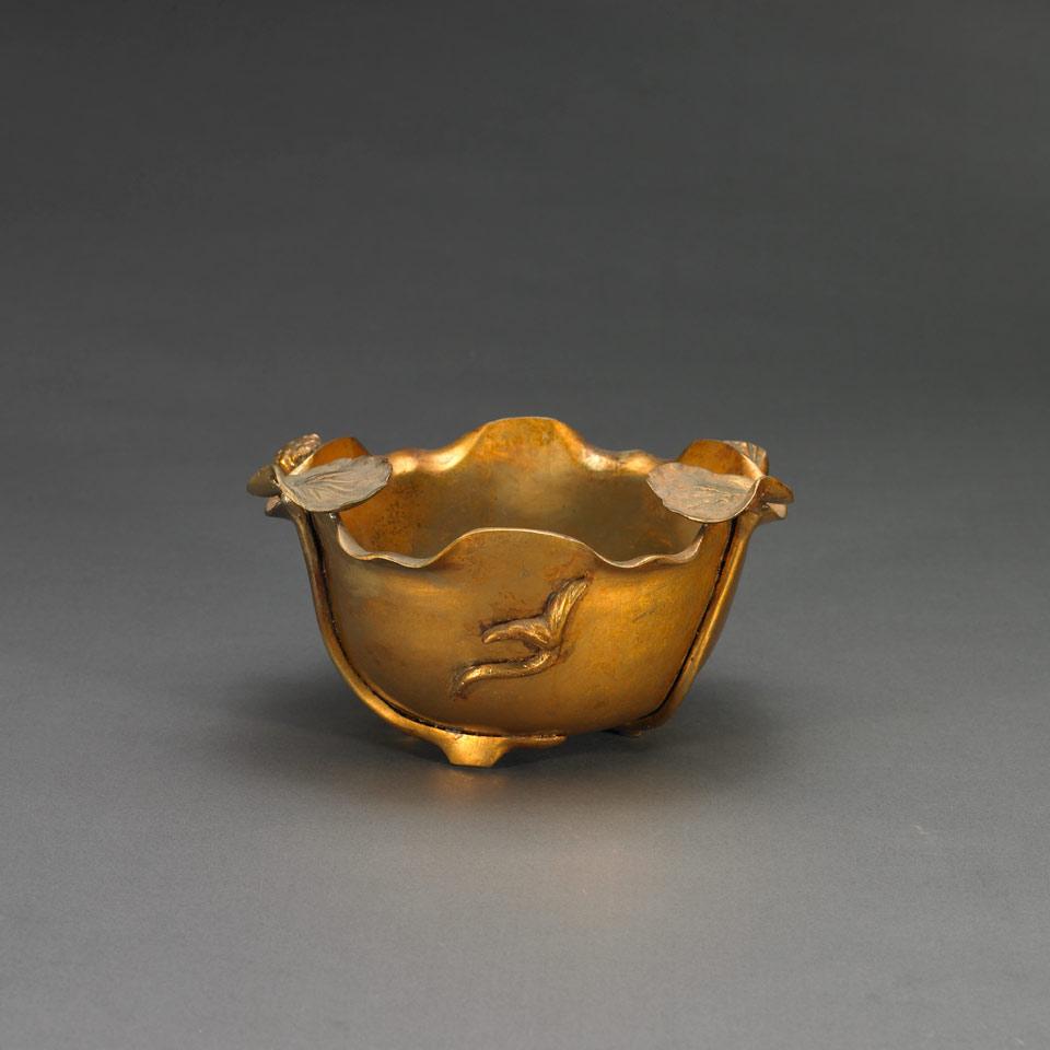 Bronze Lotus Form Bowl