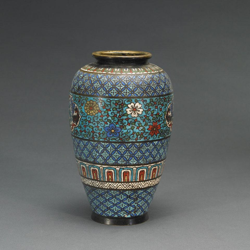 Archaistic Champleve Urn