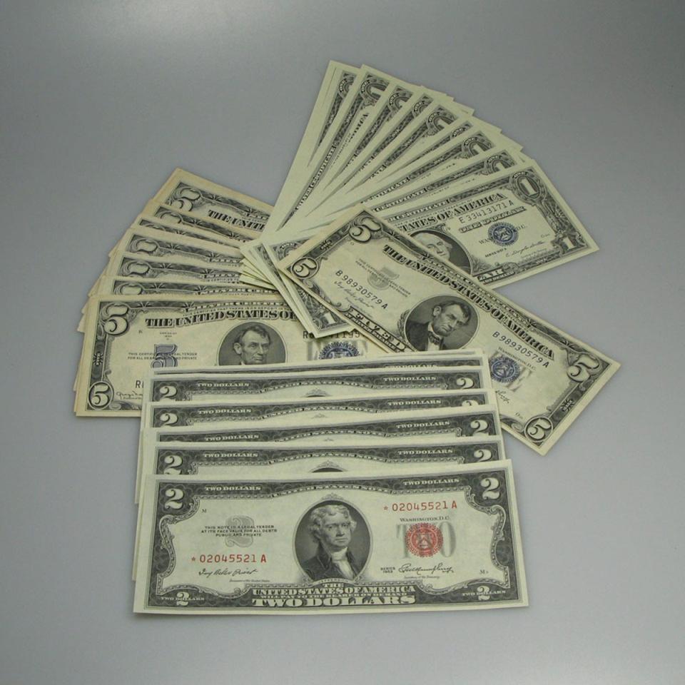 Quantity Of U.S. Bank Notes including