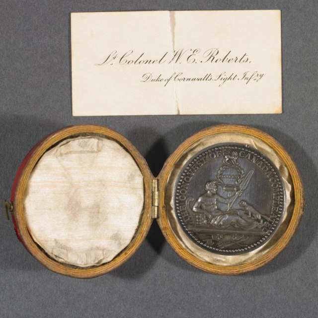 William Pitt, French and Indian War, Montreal Taken, Conquest of Canada Complete, Silver Medal, 1760