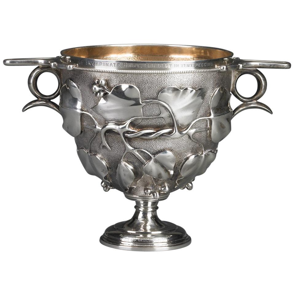 Victorian Silver ‘Skyphos’ Two-Handled Cup, Walter & John Barnard, London, 1895