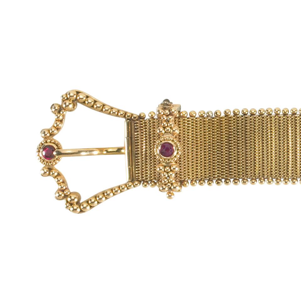 Portuguese 800 Grade Gold Strap Bracelet