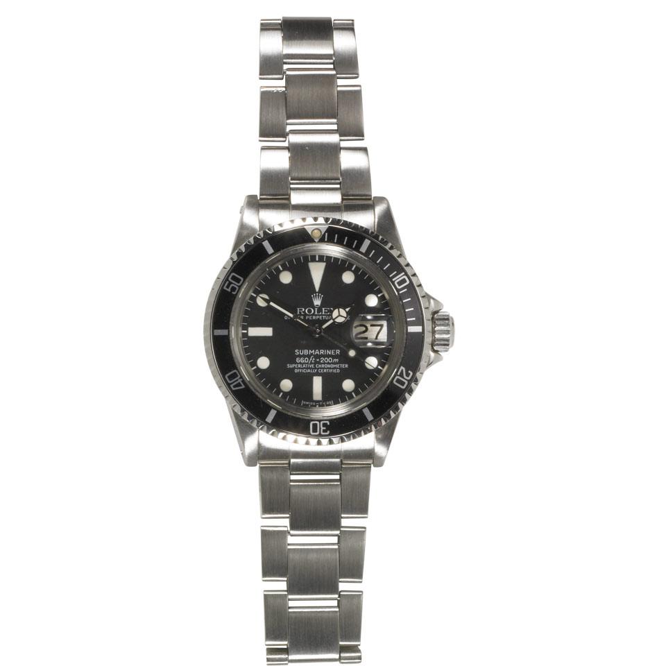 Men’s Rolex Oyster Perpetual Date Submariner Wristwatch