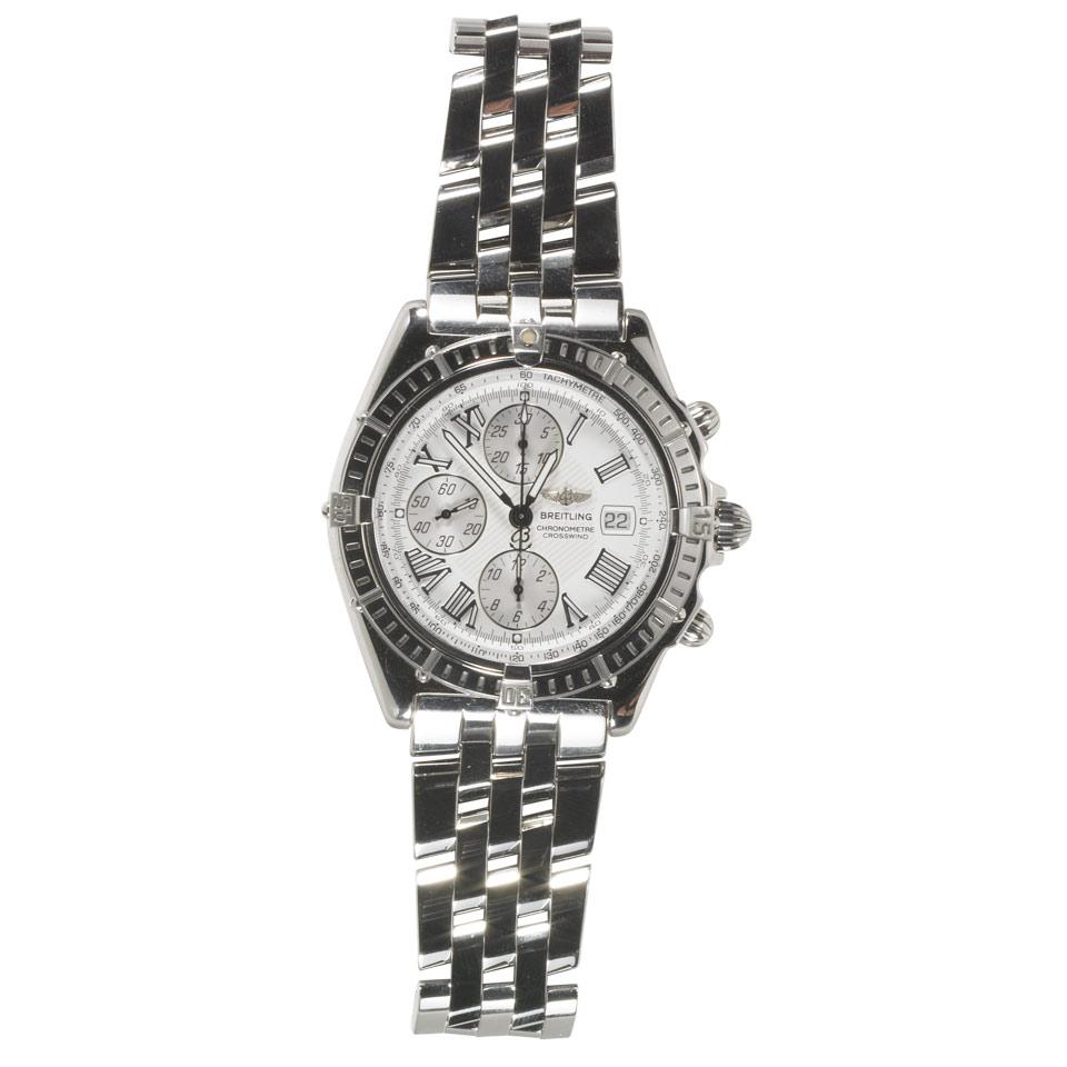 Breitling “Crosswind” Wristwatch With Date And Chronograph