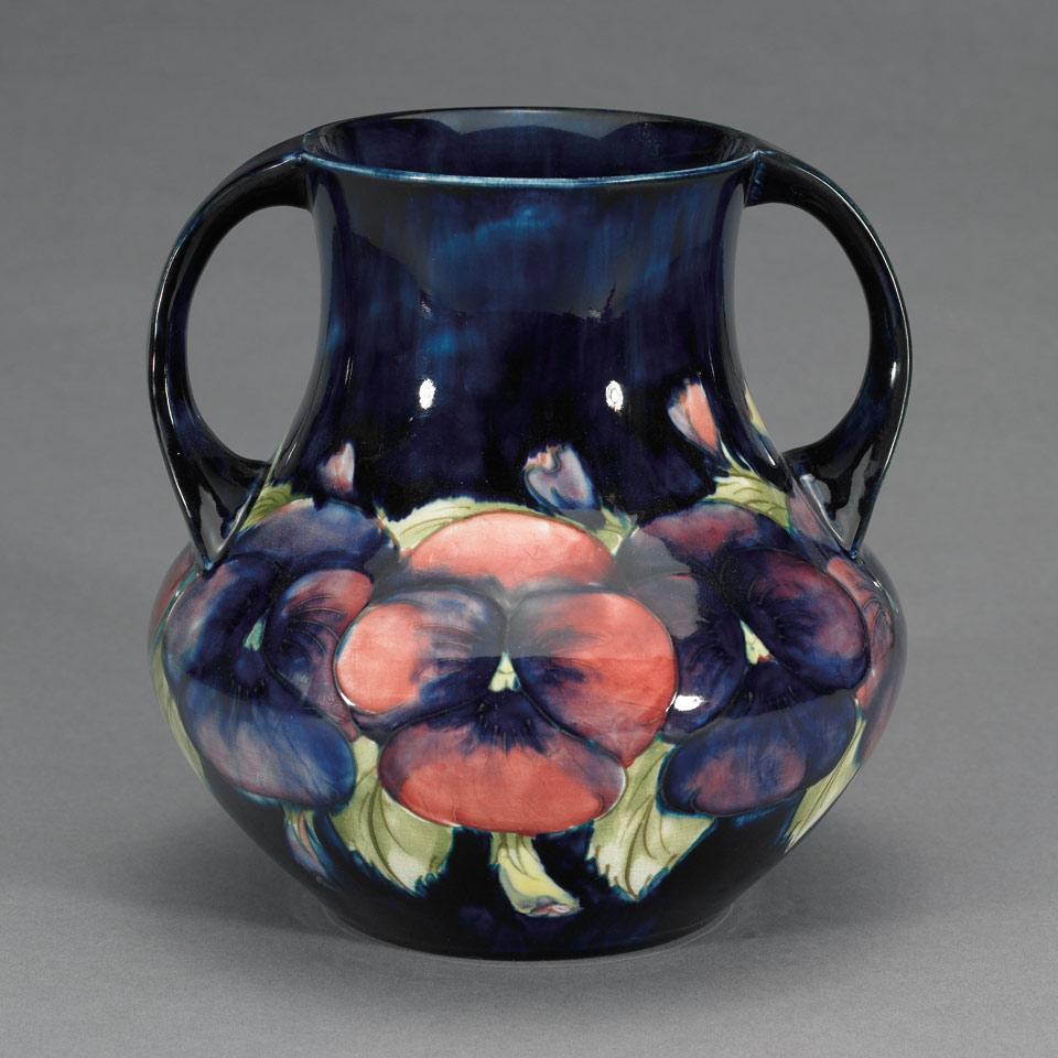 Moorcroft Pansy Vase, c.1925