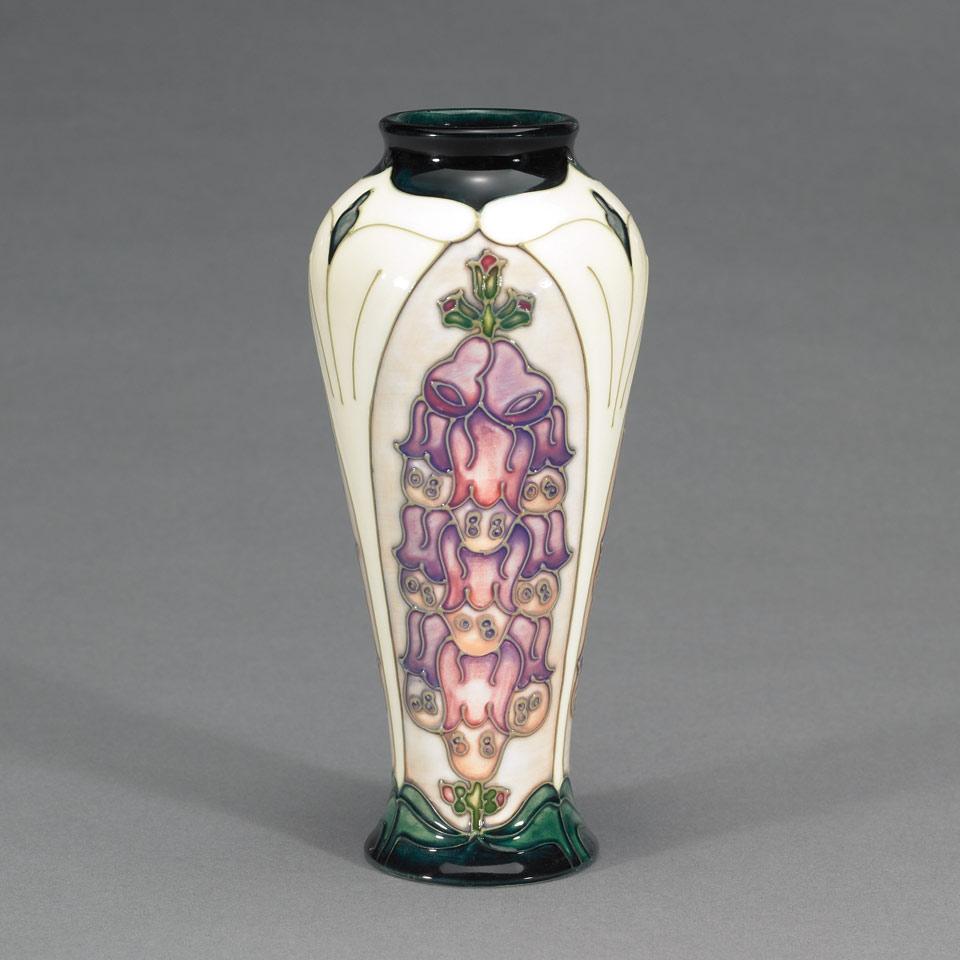 Moorcroft Foxglove Vase, 1998