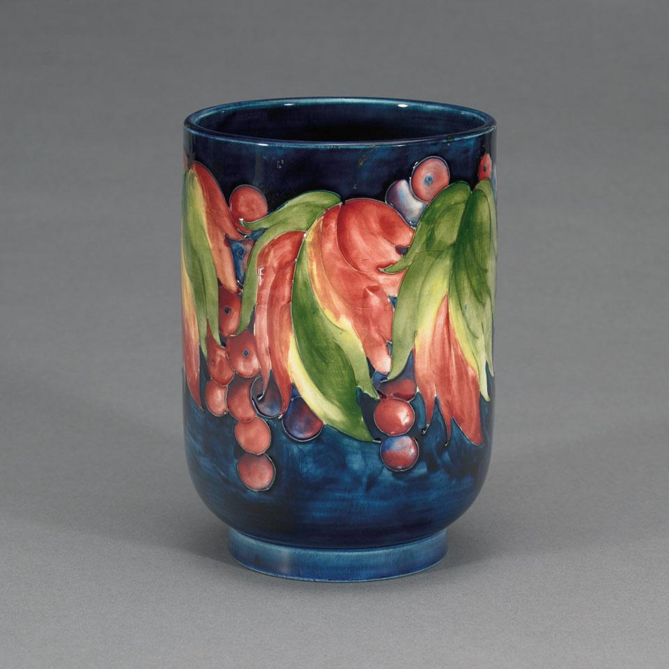 Moorcroft Grape and Leaf Vase, c.1960