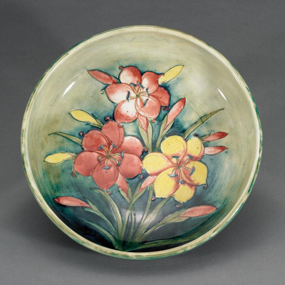 Moorcroft African Lily Bowl, c.1945-49