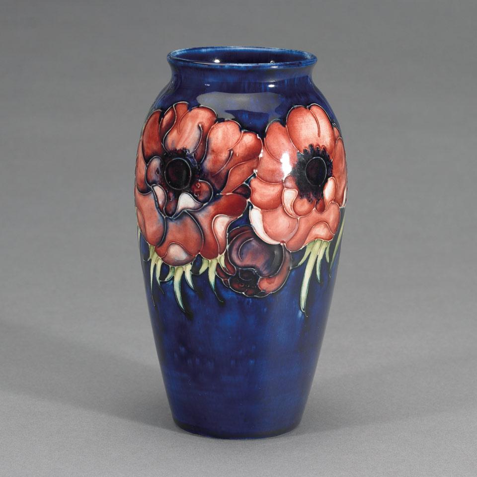 Moorcroft Anemone Vase, c.1970