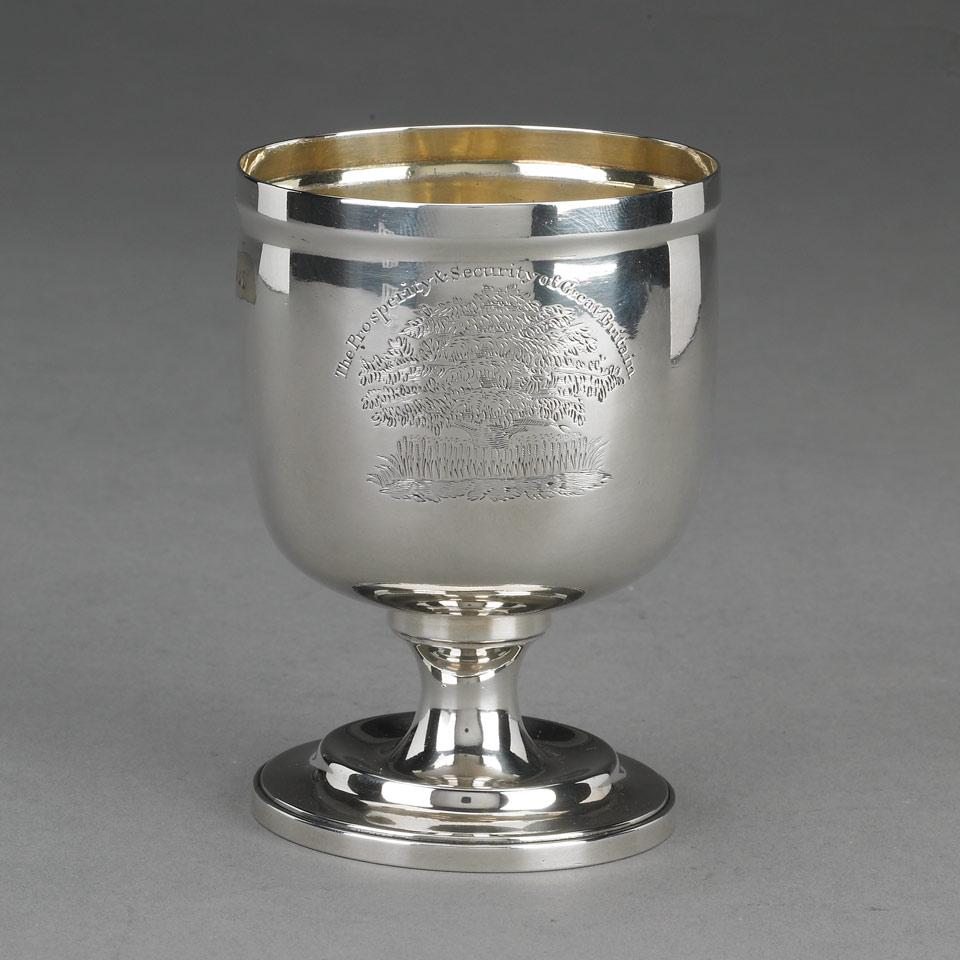 George III Silver Agricultural Presentation Standing Cup, London, 1817