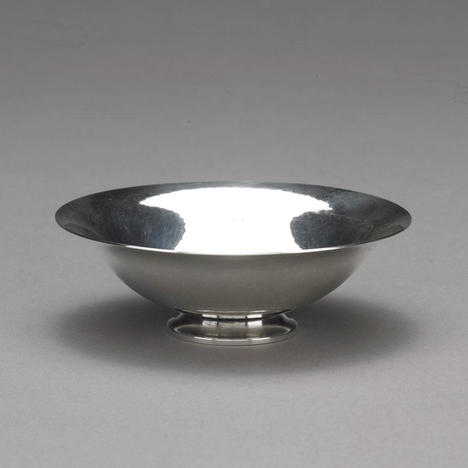 Danish Silver Small Bowl, #575B, Harald Nielsen for Georg Jensen, Copenhagen, post-1945