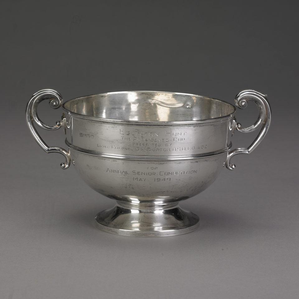 [Eglinton Hunt; The President’s Cup] Edwardian Silver Trophy, James Jay, Chester, 1904