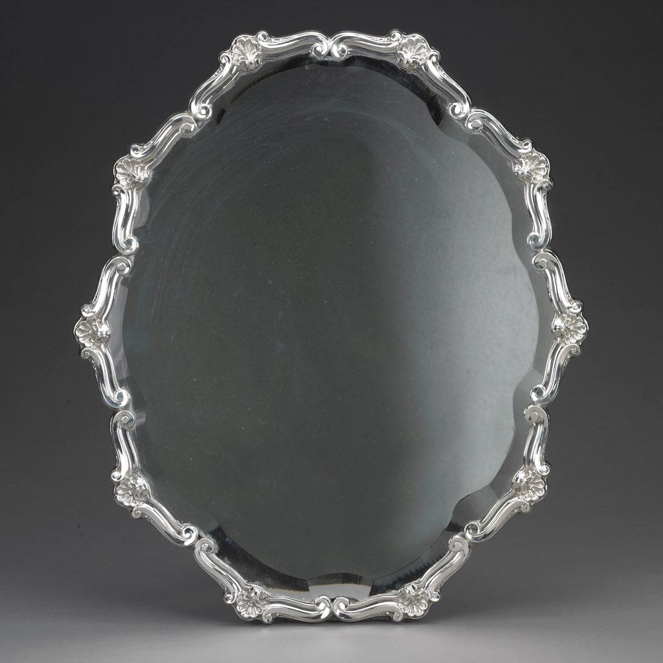 Peruvian Silver Framed Mirror, Del Pilar, 20th century