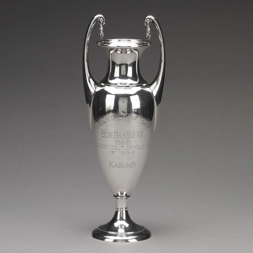 American Silver Two-Handled Vase, Dominick & Haff, New York, N.Y., c.1925