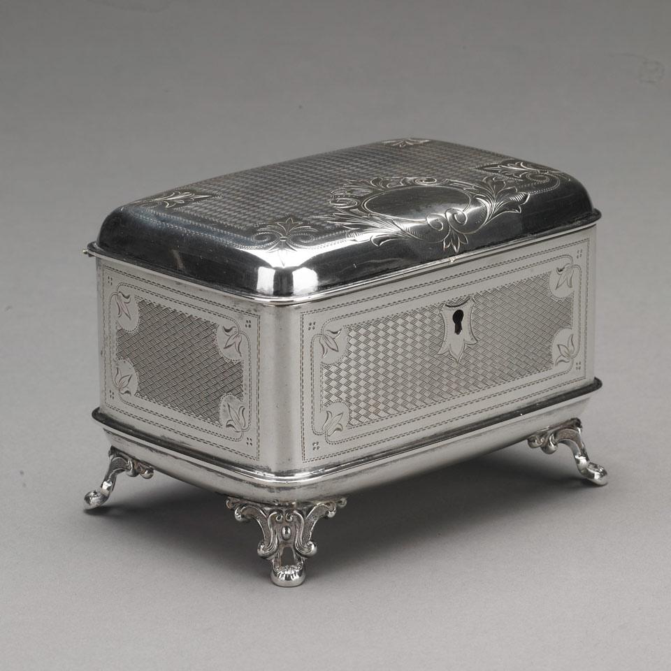 Austro-Hungarian Silver Sugar Box, late 19th century