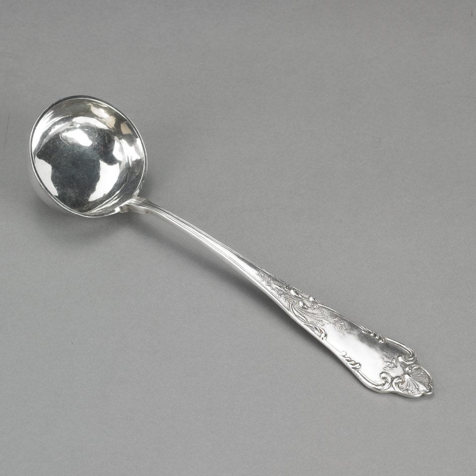 Russian Silver Soup Ladle, Ivan P. Khlebnikov, Moscow, 1908-17
