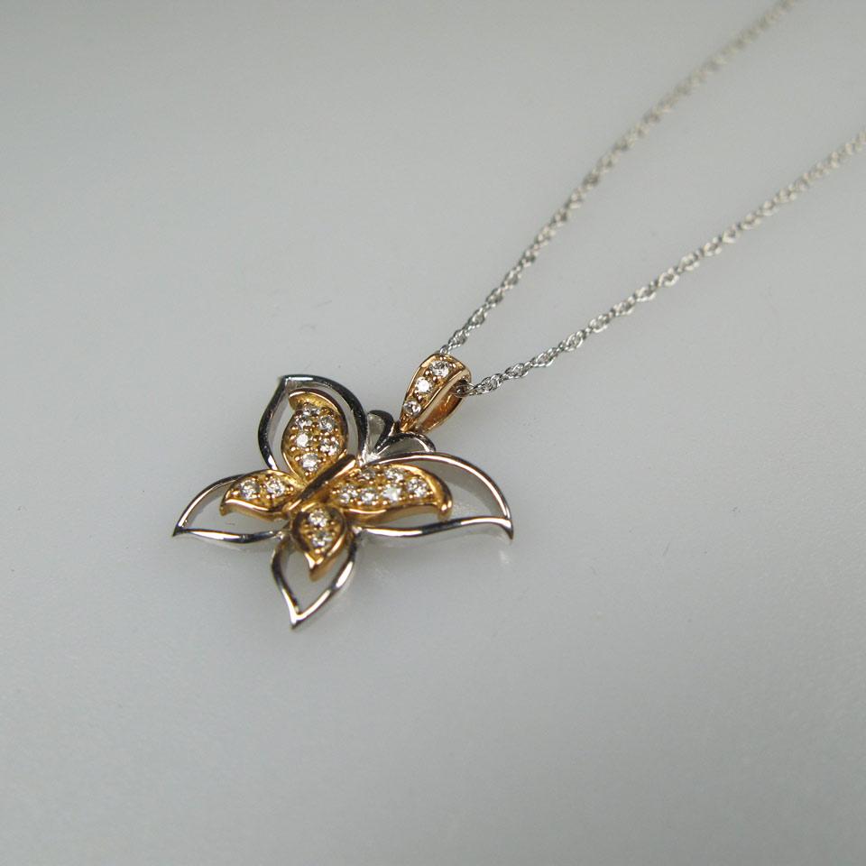19k White And Yellow Gold Pendant