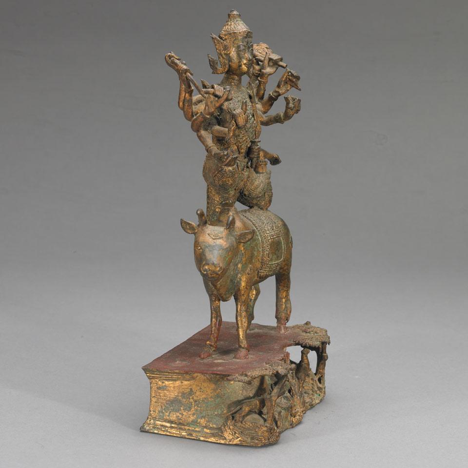 Gilt Bronze Figure of Shiva, Thailand, 19th/20th Century