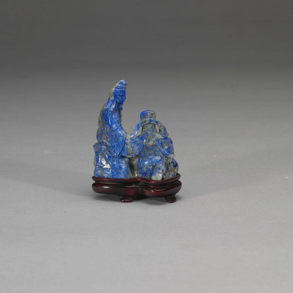 Lapis Lazuli Figural Group