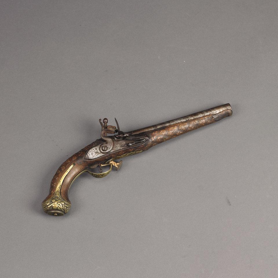 Spanish Flintlock Pistol, early 19th century