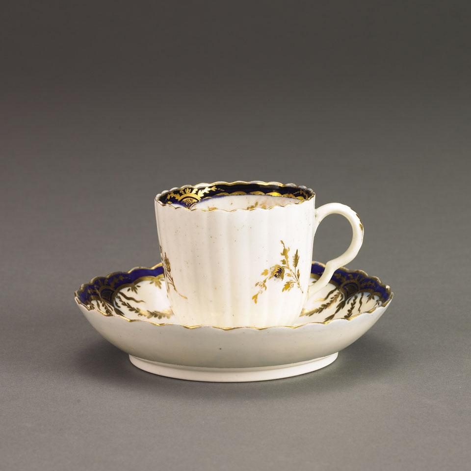 Caughley Cup and Saucer, c.1790