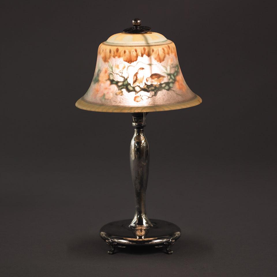 Pairpoint Reverse Painted ‘La Chinois’ Boudoir Lamp, 1915-22