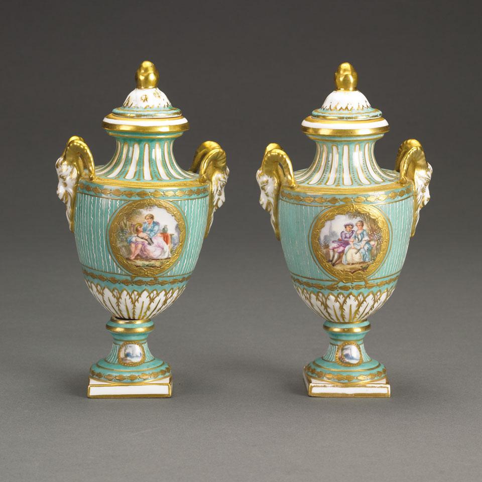 Pair of ‘Sèvres’ Vases and Covers, c.1900