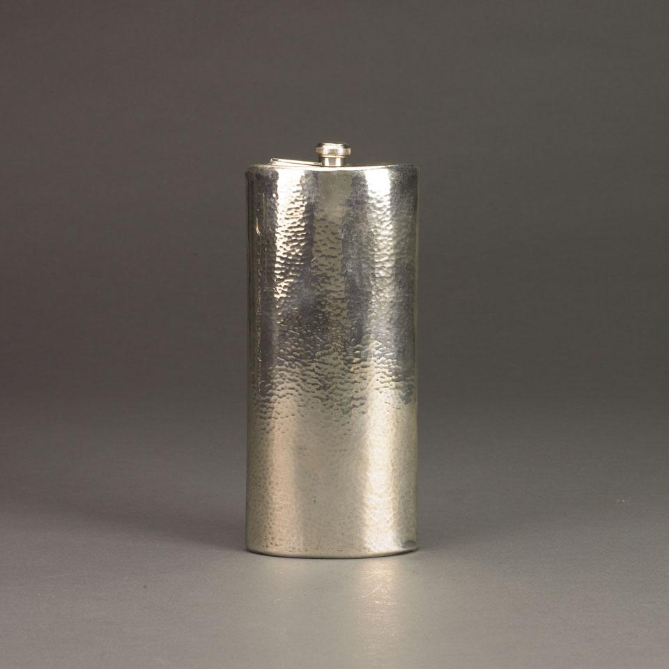 American Silver Spirit Flask, Lebolt & Co., Chicago, Ill., 1920’s