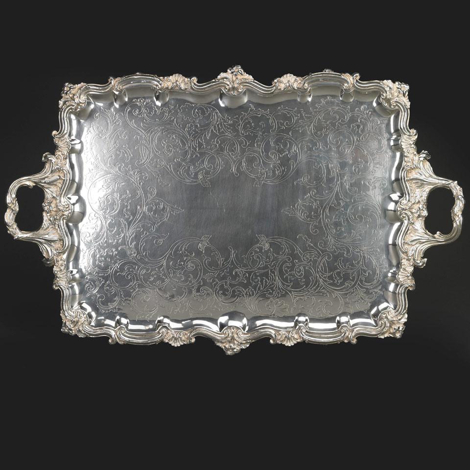 Sheffield Plated Two-Handled Serving Tray, c.1835