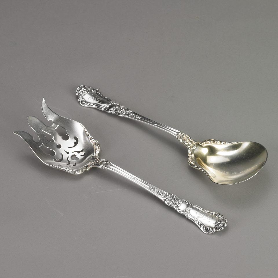 Pair of American Silver ‘Old Baronial’ Pattern Servers, Gorham Mfg. Co., Providence, R.I., c.1900