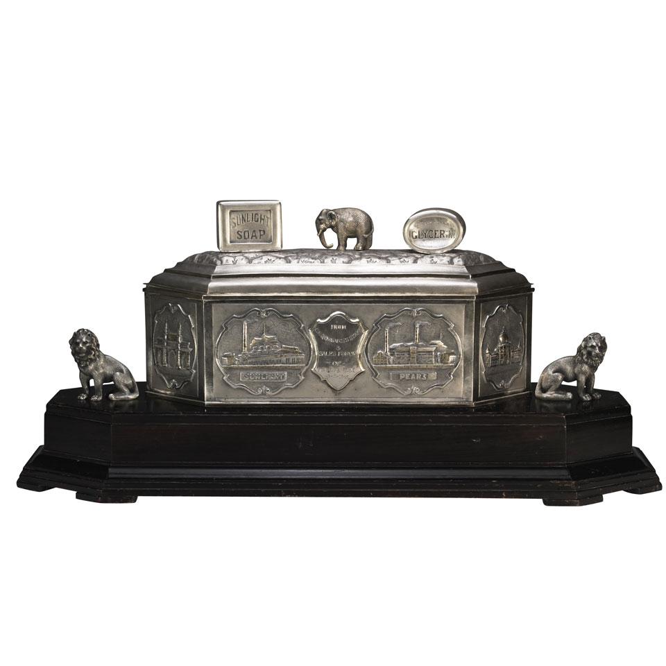 Indian Silver Pears and Sunlight Soap Presentation Casket, c.1943